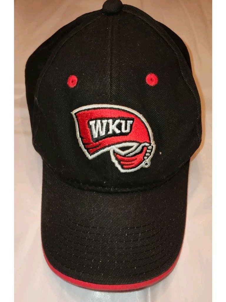 Western Kentucky Hilltoppers Wku Black Osfm Hat Cap